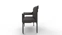 Segur Black Boucle Armchair - Thumbnail 5