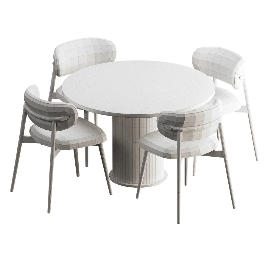 Ferrara Round Extendable Dining Chair and Table - Image 3