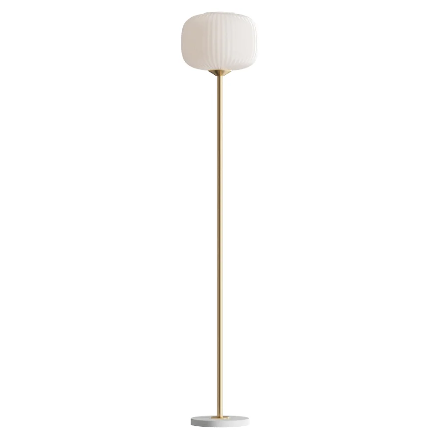 Gold Metal Modern Floor Lamp - Image 2