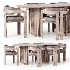 DINING CHAIR AND TABLE - Thumbnail 4