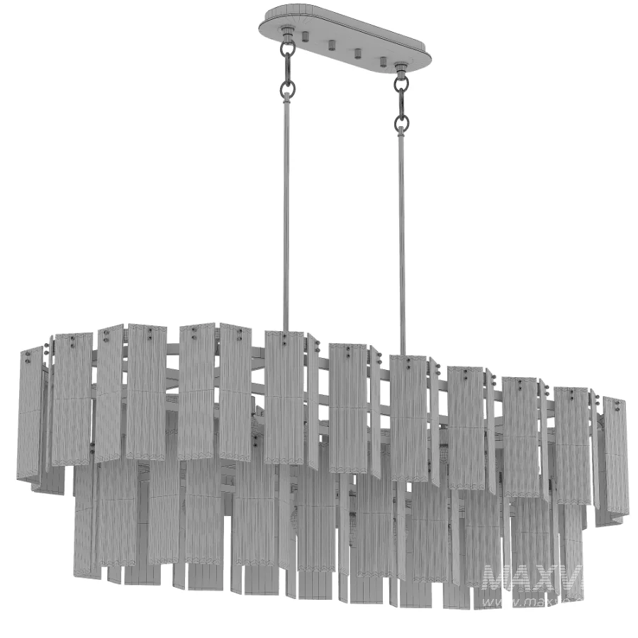 Delsie Oval Tiered Chandelier - Image 4