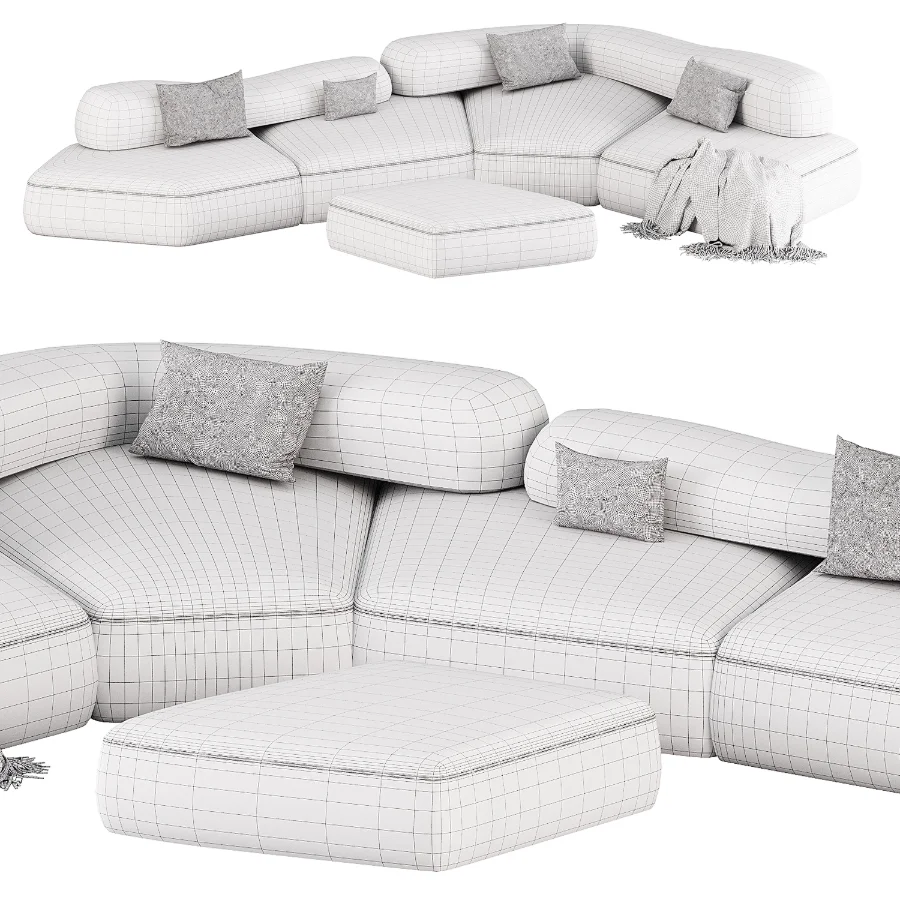 Edra On The Rocks Sectional Sofa - Image 5