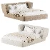 Antonella Stone Cream Fabric King Bed - Thumbnail 5