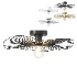 Lindby Ruota ceiling light made of metal - Thumbnail 1