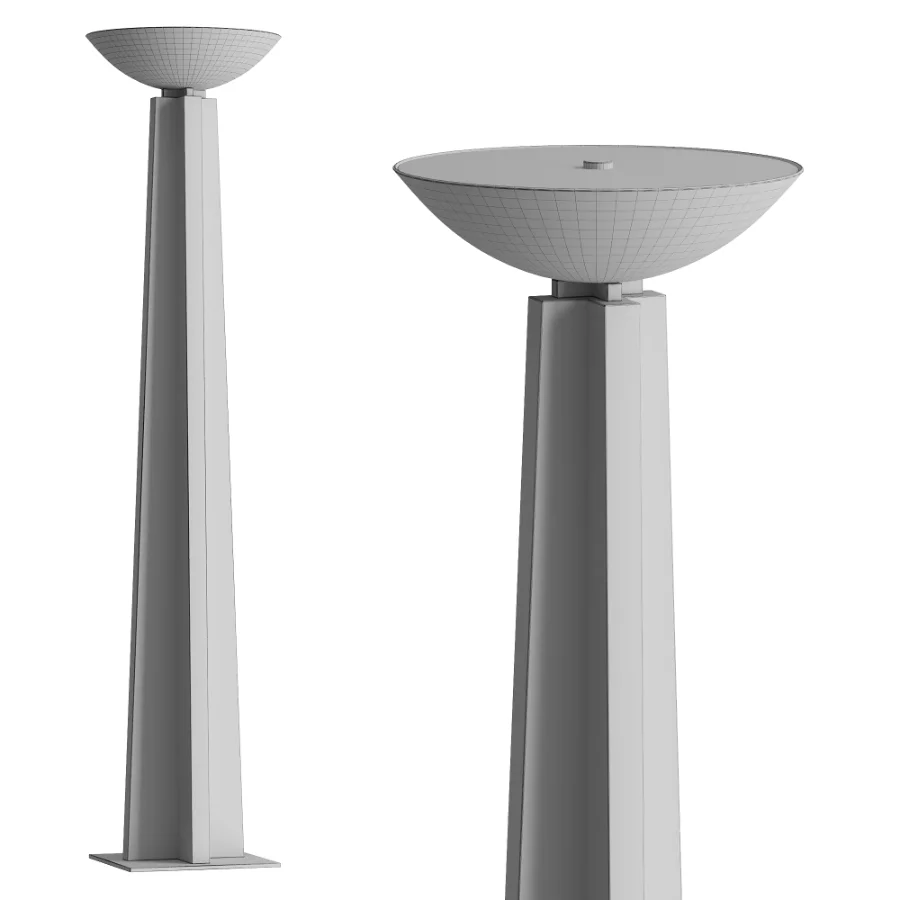 Currey Company Calyx Torchiere Floor Lamp - Image 3