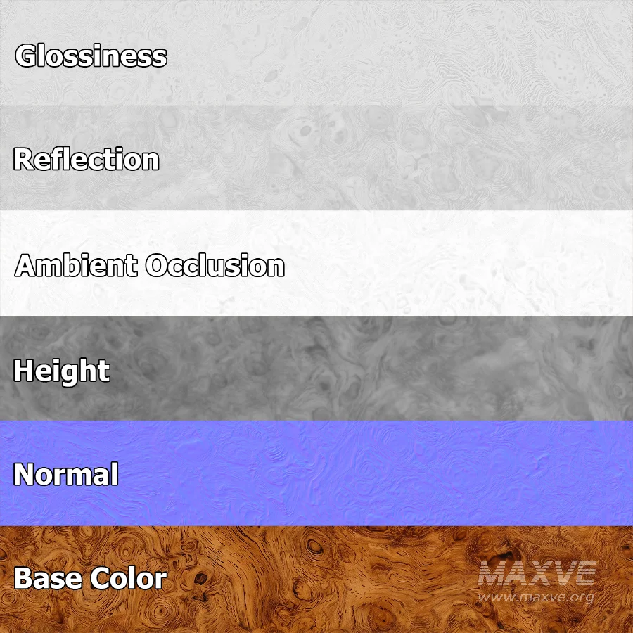 Burl Wood Seamless PBR Material - Image 5