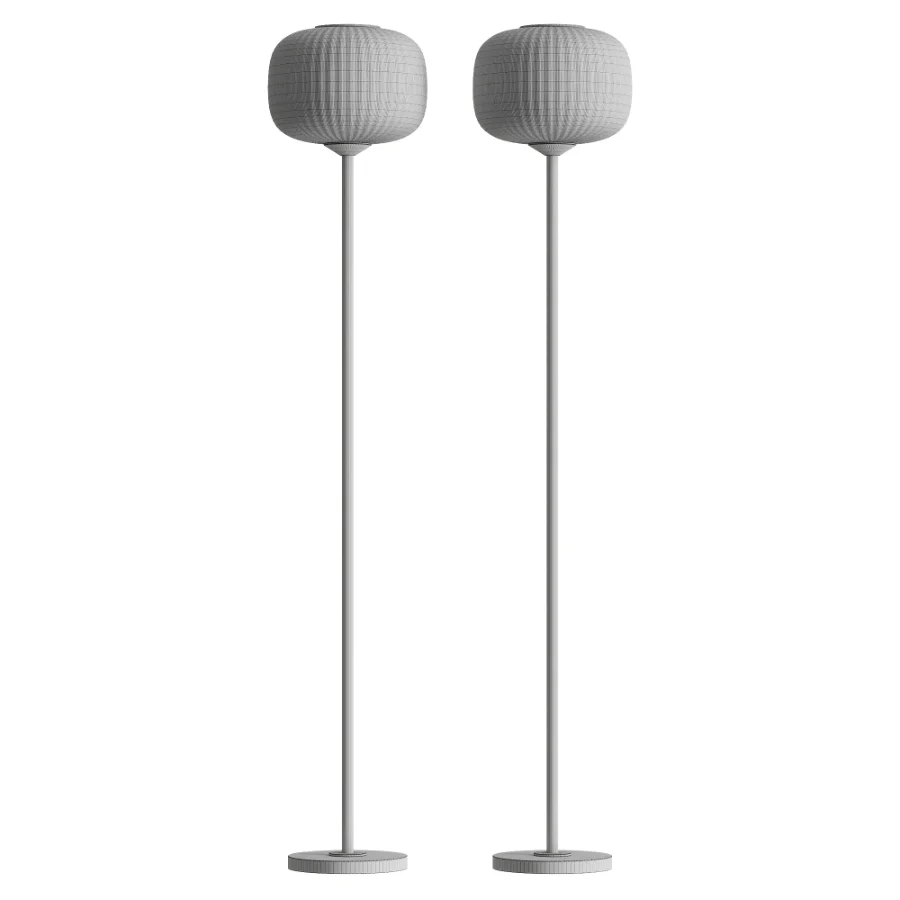 Gold Metal Modern Floor Lamp - Image 3