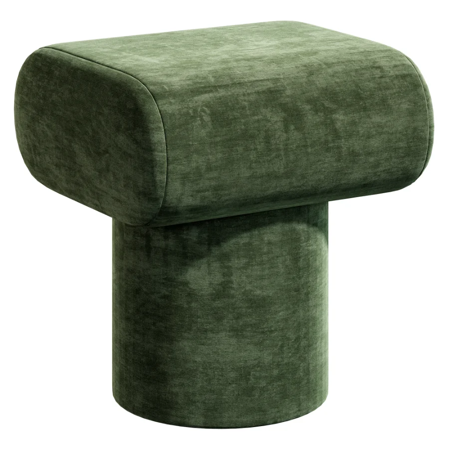 Pouf Plum Boucle Blue - Image 5