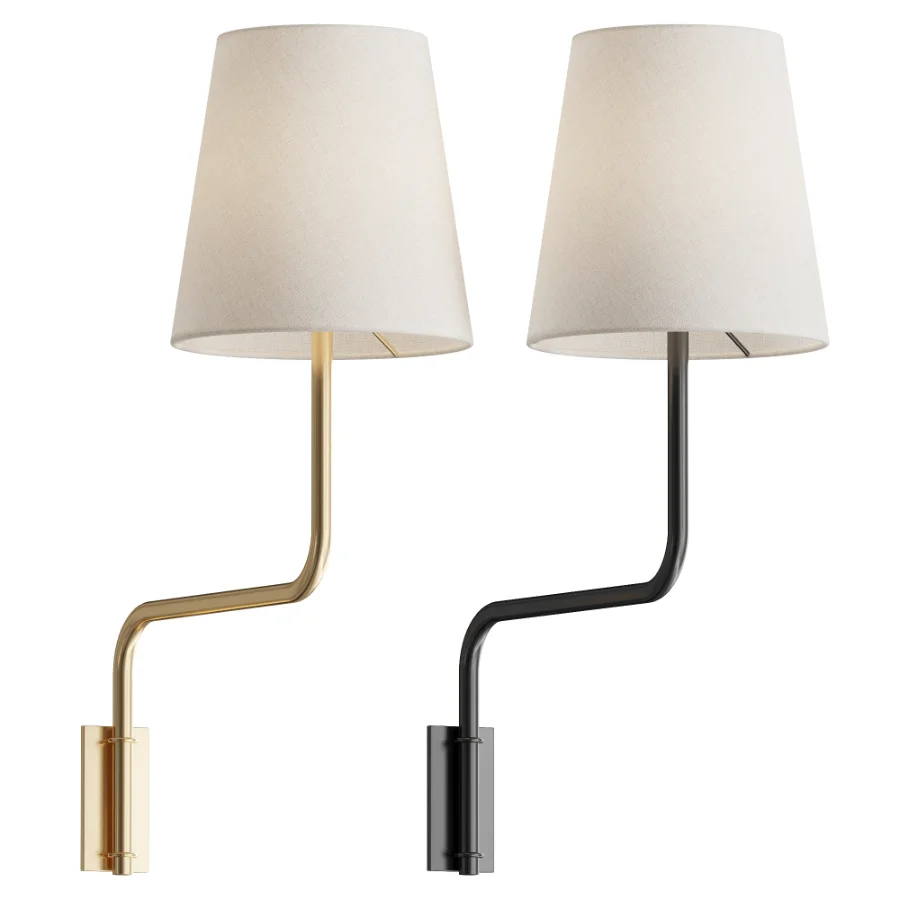 Swedish Designer Wall Light Brass Fabri Sweden 1940s - Image 1