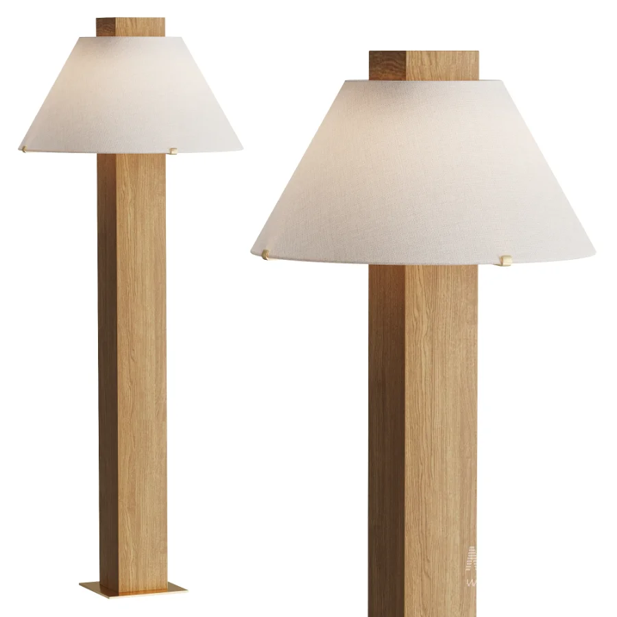 Jamie Young Craftsman Wood Floor Lamp - Image 1