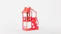 Twin Bunk Bed White, House Bed,Storage And Guard Rail - Thumbnail 10