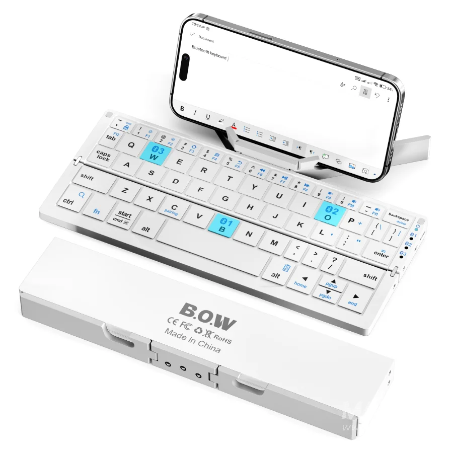 Bluetooth Keyboard Foldable - Image 3