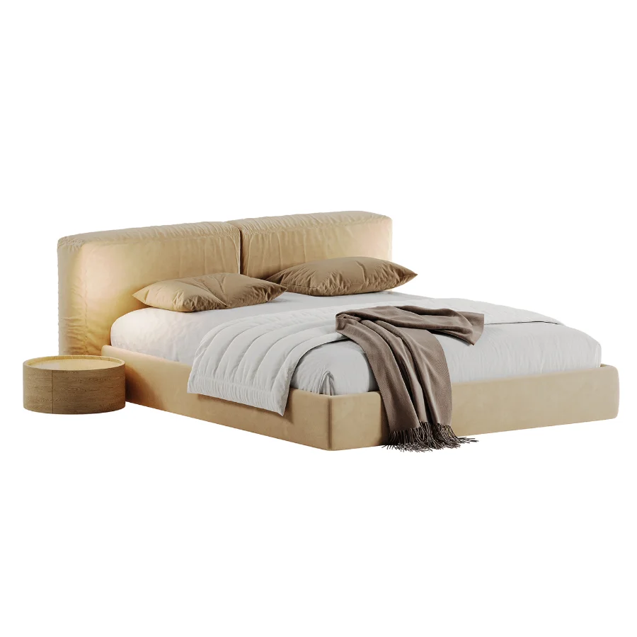 Modern Upholstered Bed Frame - Image 1