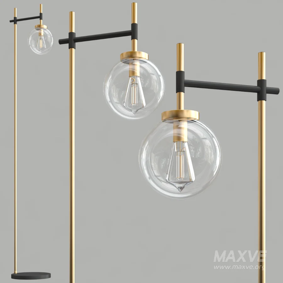 Camryn Glass Globe Floor Lamp - Image 5