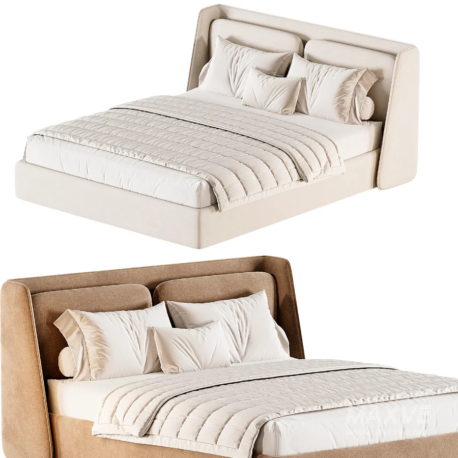 Shell Double Bed by Luzaro - Image 1