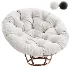 Lounge_chair_Papasan_Rocker_cognac - Thumbnail 2