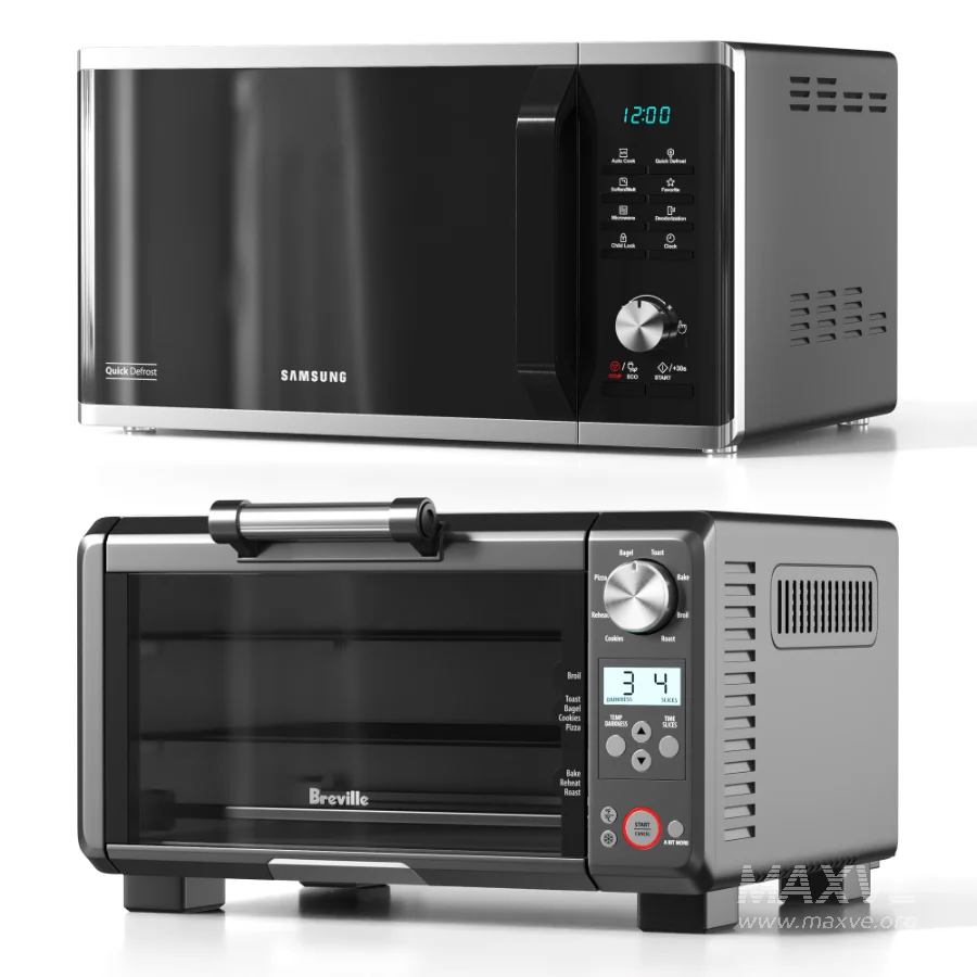 Microwave and Toaster Set - Image 1