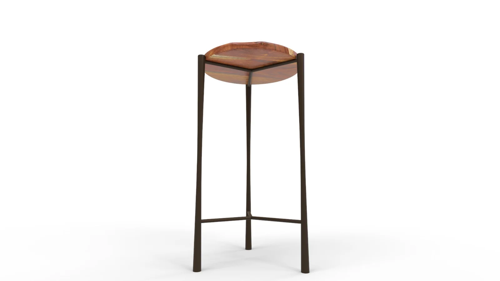 Brisbane Industrial Chic Accent Table - Image 1