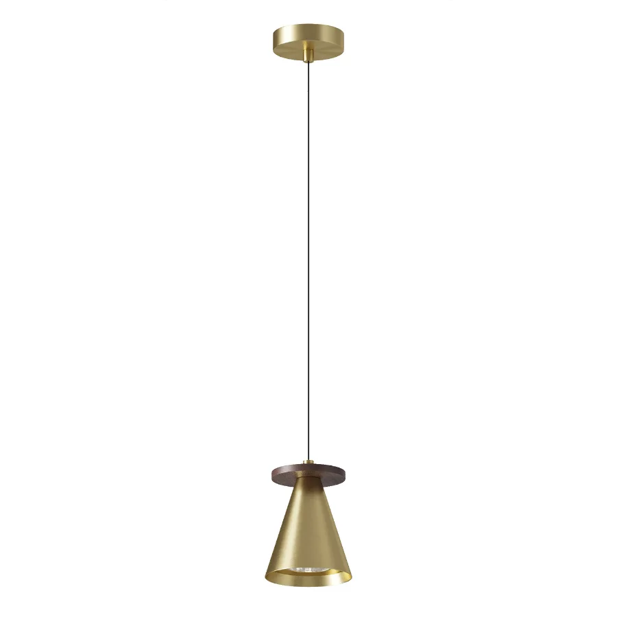 PIET CONE WOOD Pendant Lamp By Lampatron - Image 1
