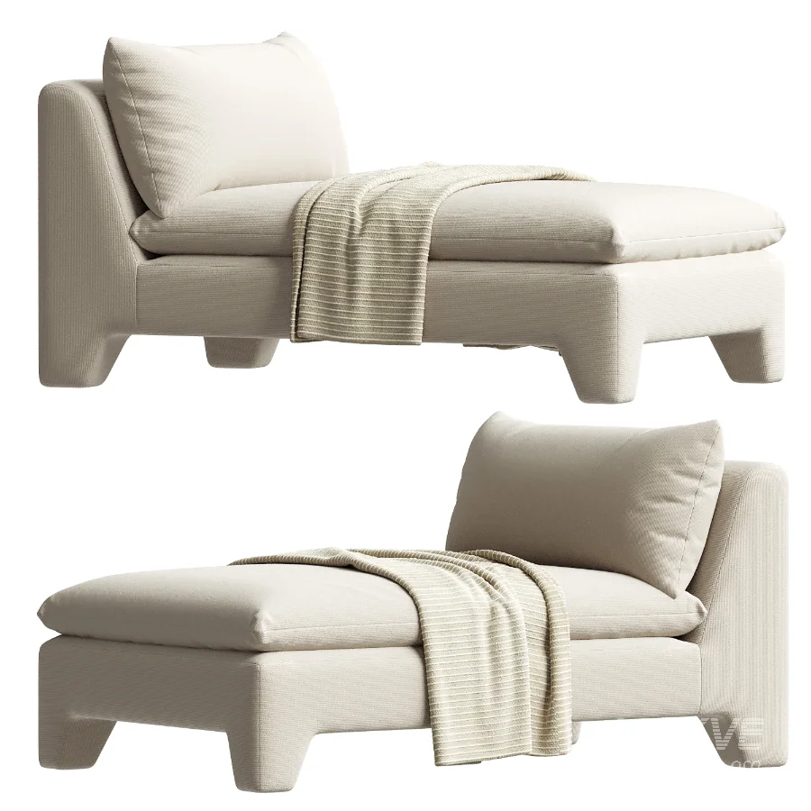 ESTELLE CHAISE CREAM Moes Home Collection - Image 3