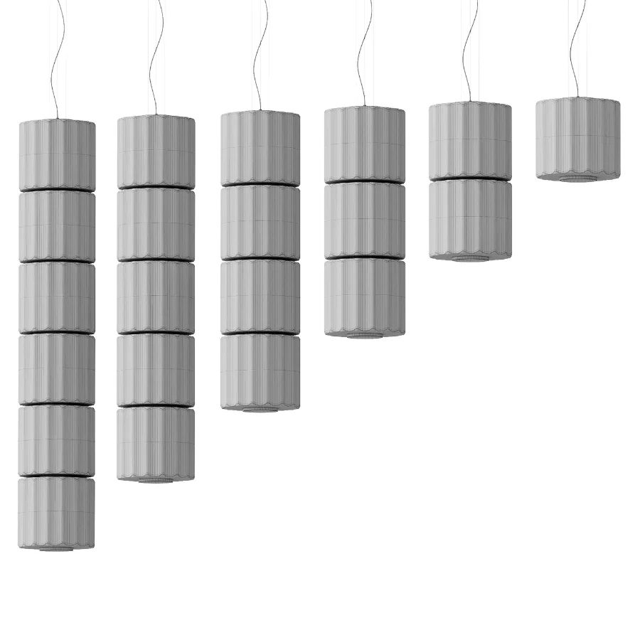 Column Ivory 300 Vertical Pendant Lamp - Image 4