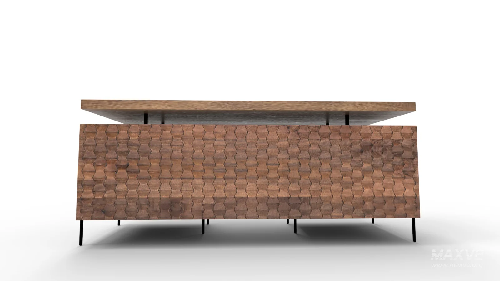Raffael Carved Wood Executive Desk - Image 12