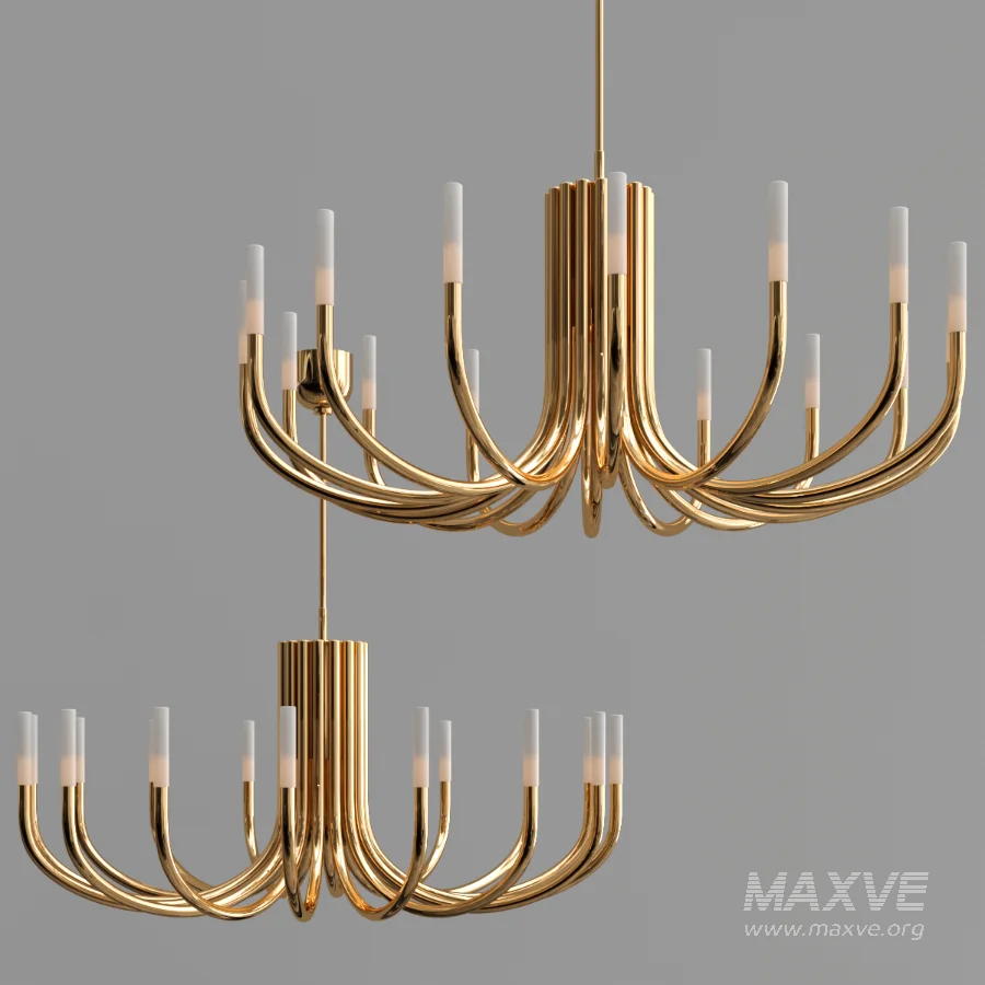 Rousseau LED Oval Chandelier - Image 3