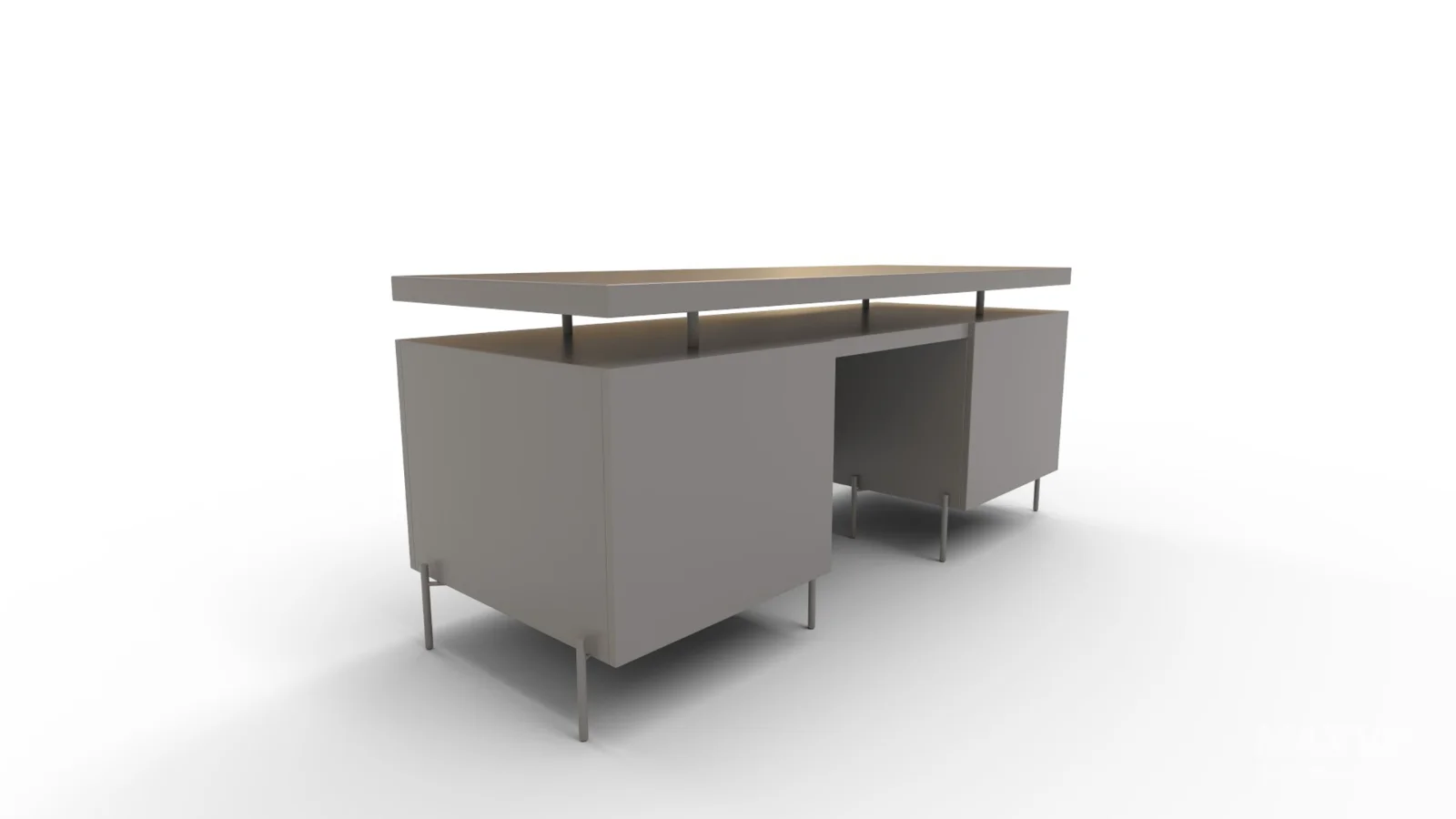 Raffael Carved Wood Executive Desk - Image 1
