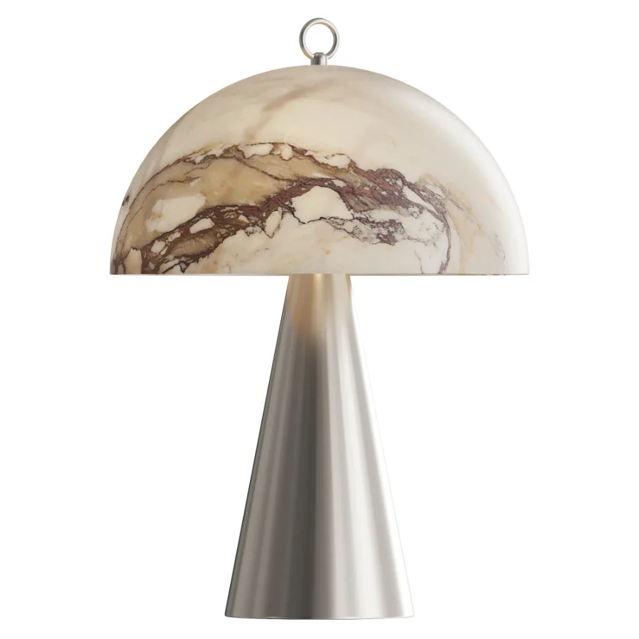 Small Alabaster Table Lamp FUNGHETTO - Image 1