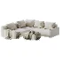 Corner sofa Kirmas 5 Velvet Eclipse divan - Thumbnail 1