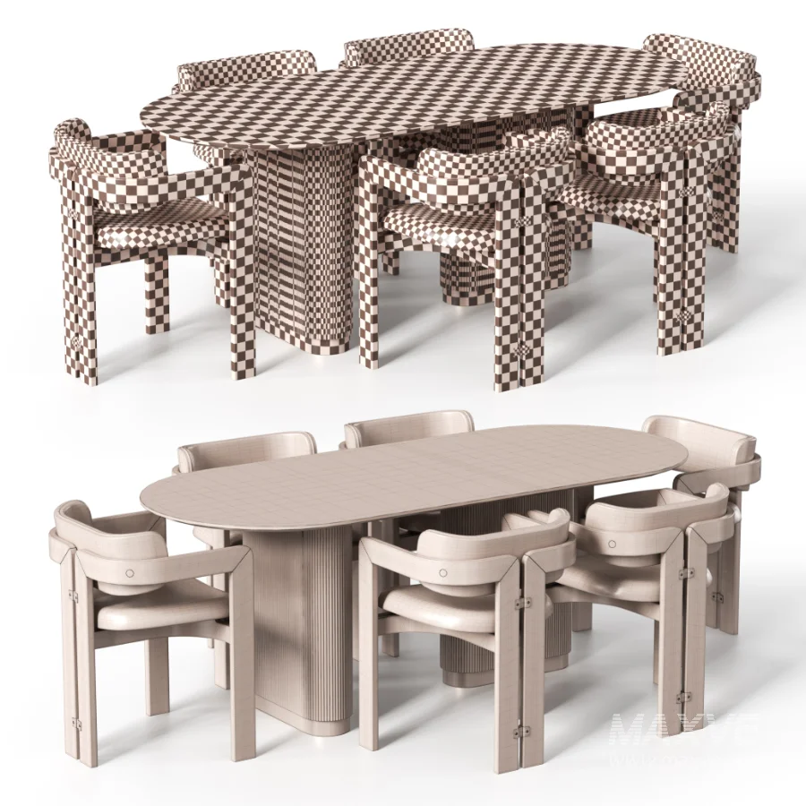 DINING CHAIR AND TABLE - Image 7