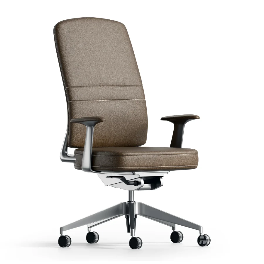 LEATHER-COVERED COMPUTER CHAIR - Image 2