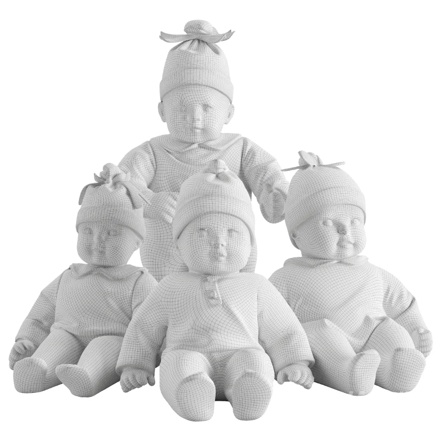 Plush Toys Set 26 – Baby Dolls - Image 4