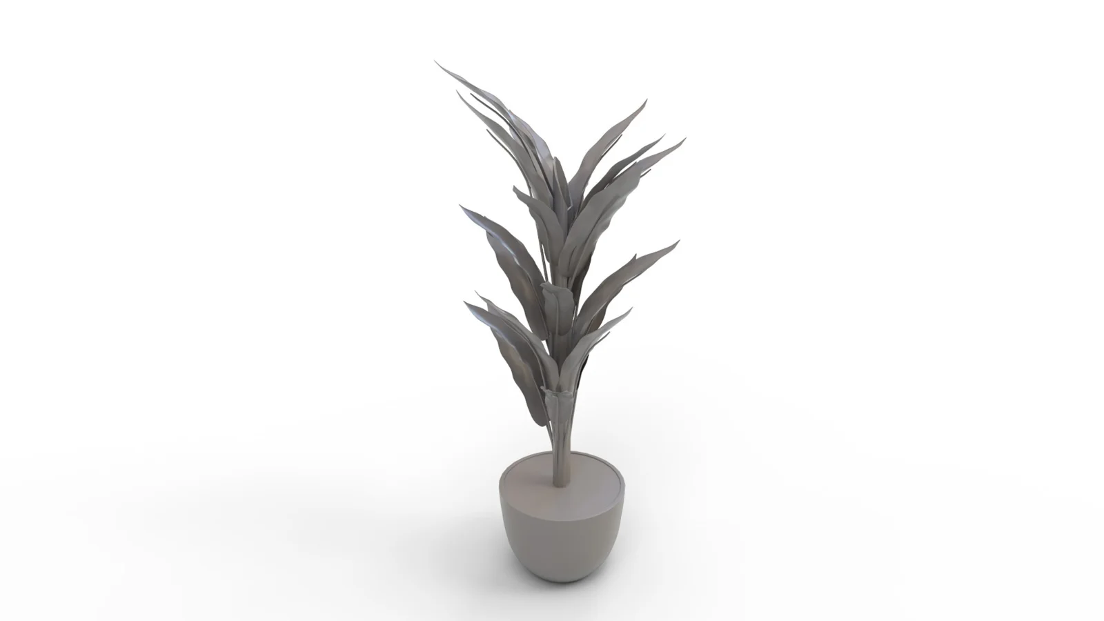 Banana Leaf Tree in Planter - Image 1