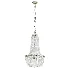 Pioni 3 light antique brass crystal glass chandelier - Thumbnail 3