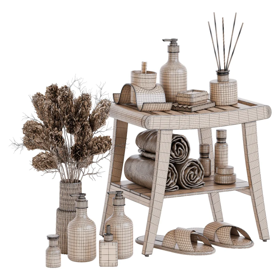 Decorative Bathroom Set 05 - Image 6