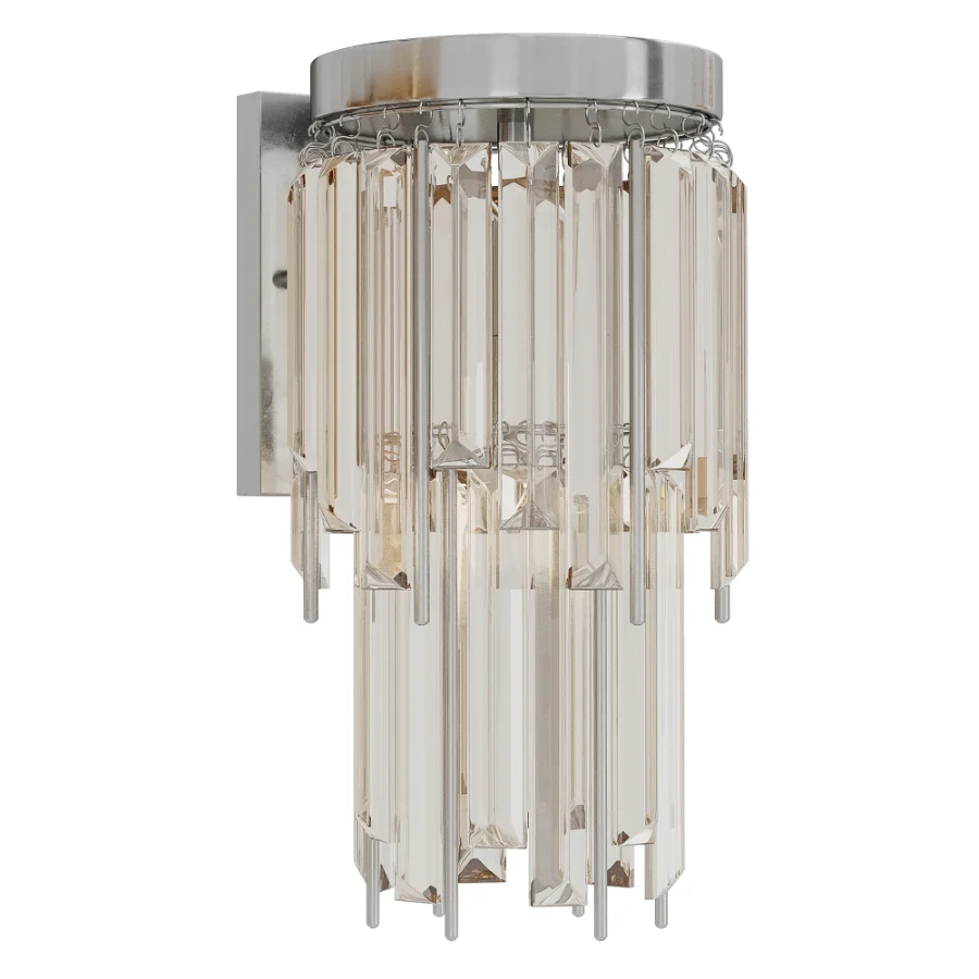 Athean Light Glam Brass Crystal Wall Sconce - Image 3