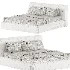 Riviera Isabelline White Fabric Queen Bed - Thumbnail 4