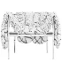 Puffy_lounge_chair_natural_black_grey_steel - Thumbnail 1