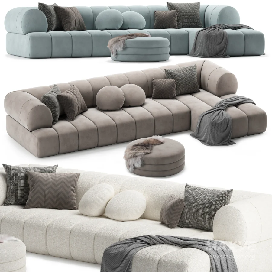 Boucle Sofa - Image 1
