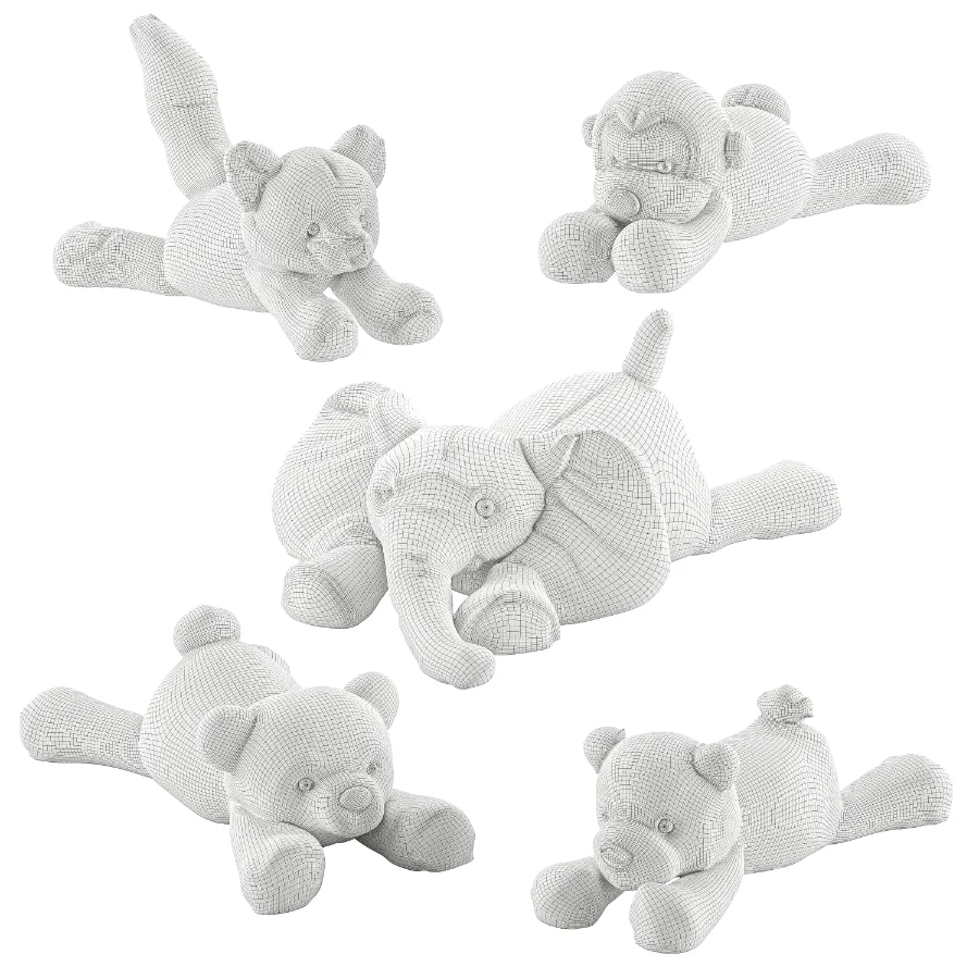 Sleeping Plush Toys Set 46 - Image 7