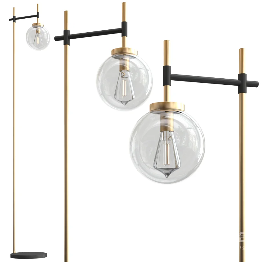 Camryn Glass Globe Floor Lamp - Image 2