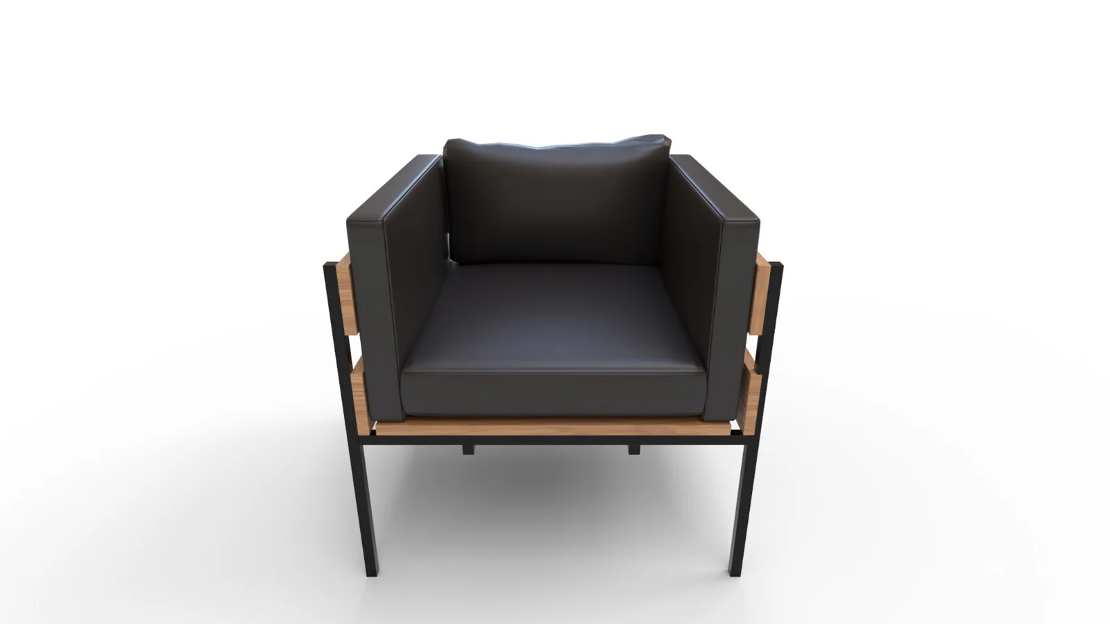 Living Room PU Leather Leisure Sofa Chair - Image 7
