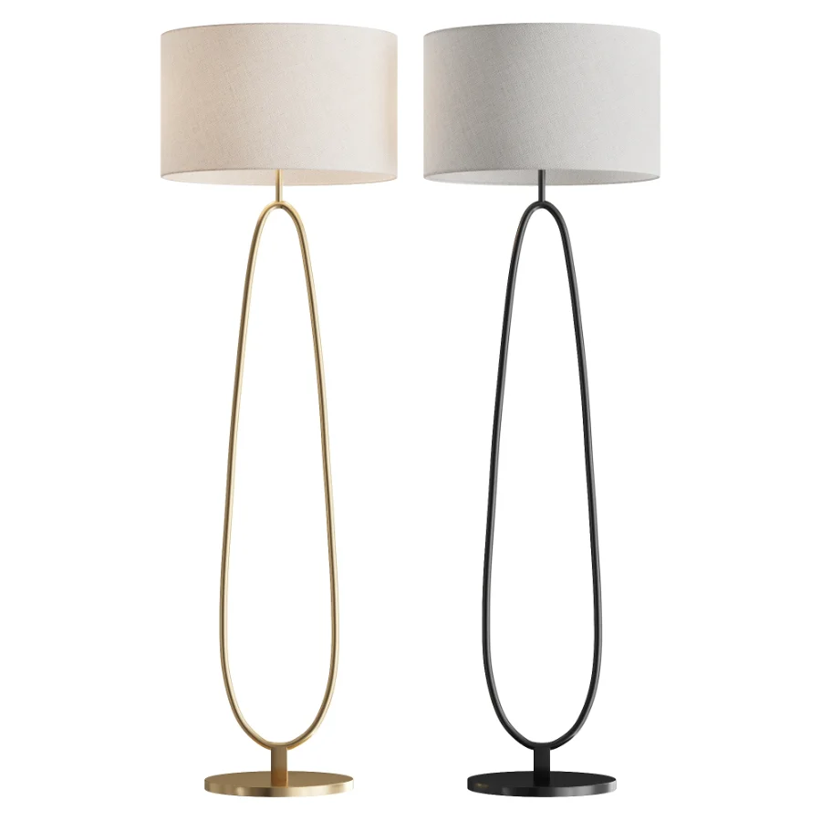 Uttermost Tordin Antique Brass Metal Floor Lamp - Image 1