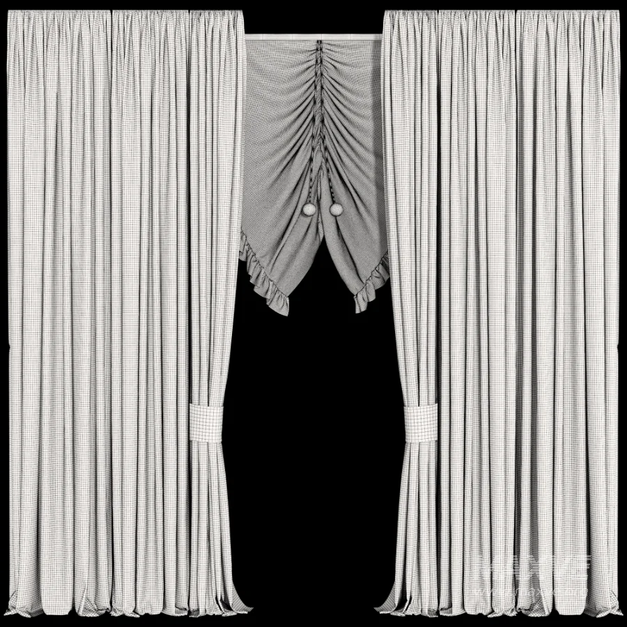 Silk and Cotton Curtain Set 121 - Image 7