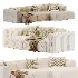 Modular sofa Mail3 Bucle Silver - Thumbnail 6