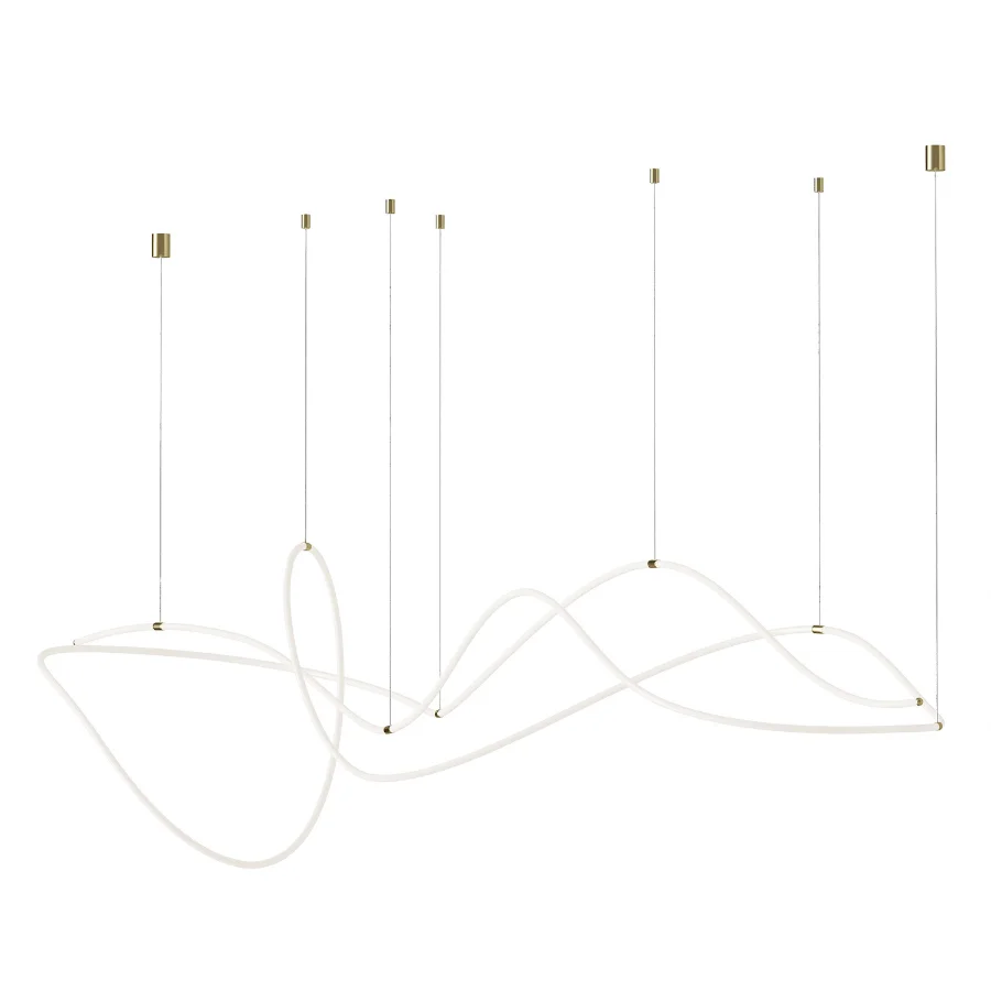 Line Art Geometry Chandelier - Image 1