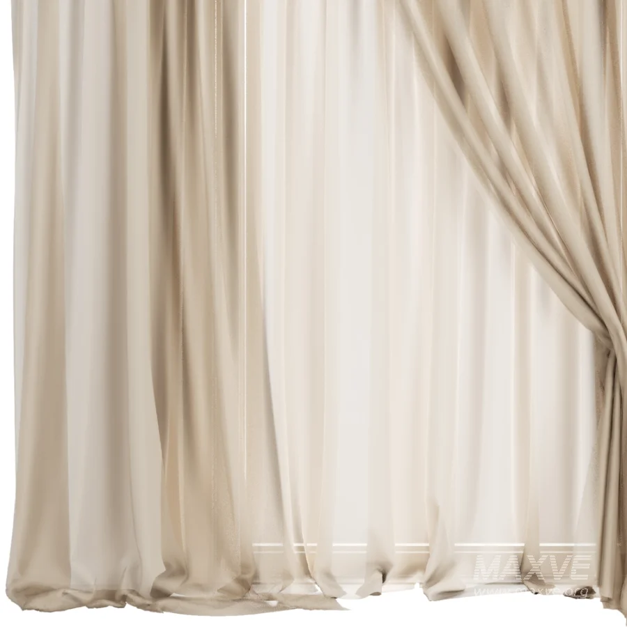 Silk and Cotton Curtain Set 120 - Image 2