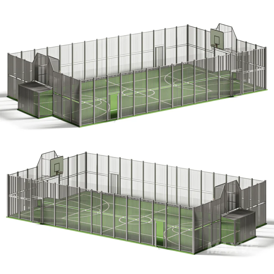 Fenced multi purpose sports court - Image 3