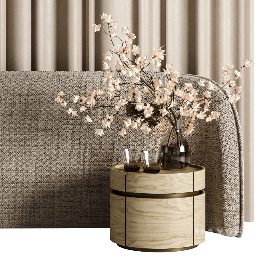Organic Headboard Set07 - Image 4